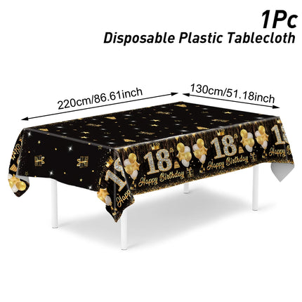 Purple Laser Disposale Tablecloth Happy Birthday Party Decoration Wedding Party Aluminum Film Table Cover Baby Shower Supplies