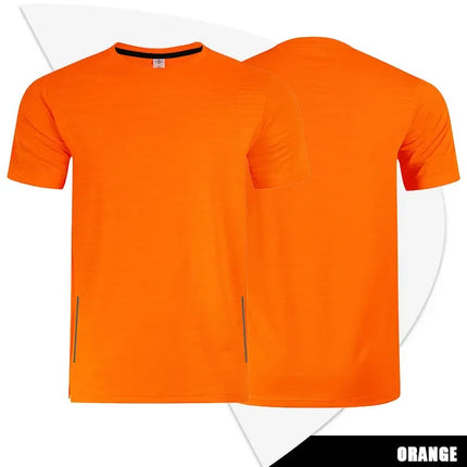 Muscle Training Compression T-shirt Man Running Dry Fit Tee Plain Color Plus Size Gym Men's T-shirts Sports Men Tops Sweatshirt