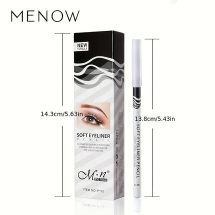 Wooden Rod White Inner Eyeliner Pen Eyelid Under Crease Pen Matte White Pen Beauty Eyeliner Easy Coloring
