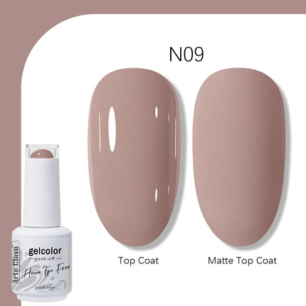 Arte Clavo TPO FREE HEMA FREE Gel Nail Polish UV Multi Use Semi Permanent Soak Off Autumn Winter Nail Art Hybrid Varnish 15ml