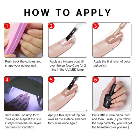 NAILCO Gel Nail Polish 15ml Hema TPO Free Nail Art Vernis Semi Permanent UV Gel Polish Nail Manicure Nail Varnish Ongle Top Coat