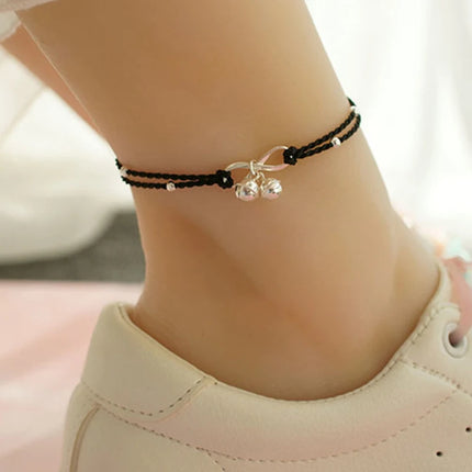 PANJBJ 925 Silver Color Mosubi Zircon Anklet For Women Girl Simplicity Retro Exquisite Jewelry Birthday Gift Dropshipping