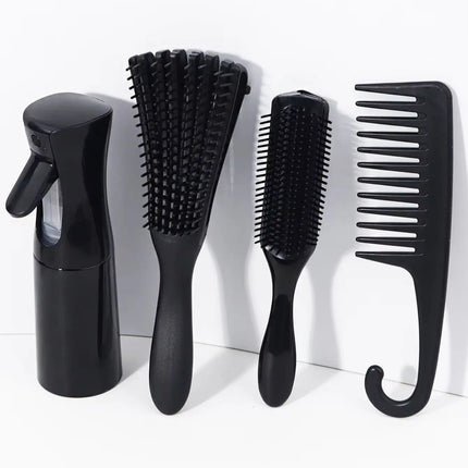 4 pieces of hair styling suit - with hair spray bottle, hair salon tools, create hair salon styling, special for real hair wigs