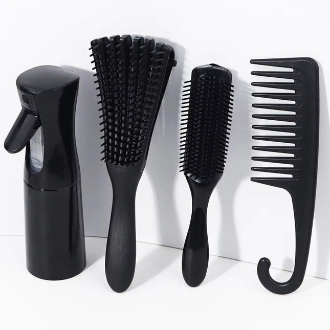 4 pieces of hair styling suit - with hair spray bottle, hair salon tools, create hair salon styling, special for real hair wigs