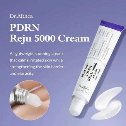 PDRN Revitalizing Face Cream 20g Deep Moisturizing Water Temperature Locking and Light Non Sticky Skin Care Night Cream