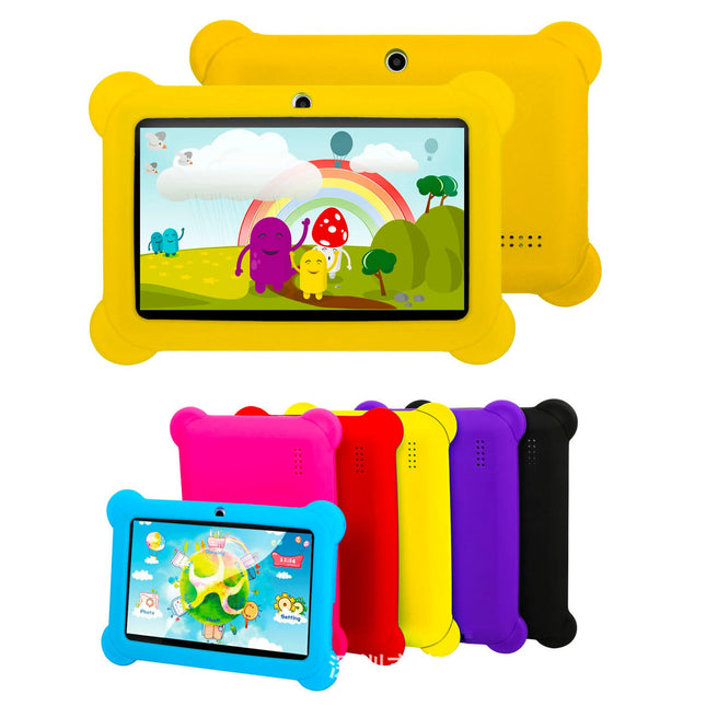 Android 14 Learning Tablet for Kids Toddler Educational Toy Gift for Children HD Dual Cameras 7 Inch 4GB 128GB Kids Tablets PC