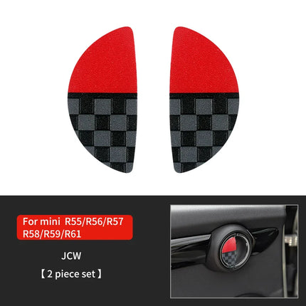 Car Door Handle Decoration Leather Sticker For Mini Cooper JCW F56 F60 F55 F54 R56 R60 R55 Countryman Car Interior Accessories