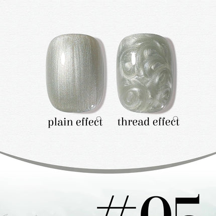 ZH 12ML 8-Color Pearl Shell Thread Nail Gel Polish Long Lasting White Pink Purple Salon Gel Nail Art DIY Solid Gel Polish