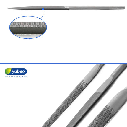 Swiss Vallorbe File White Handle Triangle Half Round File Jewelry Polishing and Shaping File Pointed Fine Teeth Hand Tool