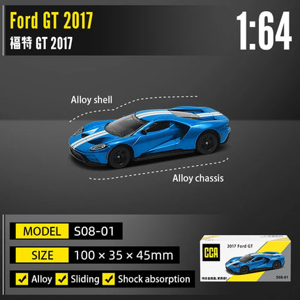 CCA 1:64 BMW, Audi, Ford, Nissan Lamborghini Collection Full body Alloy Manufacturing Die Casting Car Model Toy Car