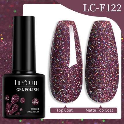 LILYCUTE 7ml 9D Cat Magnetic Gel Nail Polish Iridescent Magnet Semi Permanent Soak Off UV LED Manicure For Nail Art Gel Varnish
