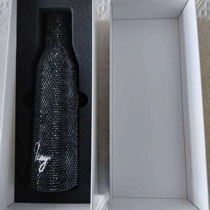 Wholesale Products Gifts Luxury Crystal Cup Double-wall Stainless Steel Vacuum Thermos Bottle, Sports Insulated Water Bottles