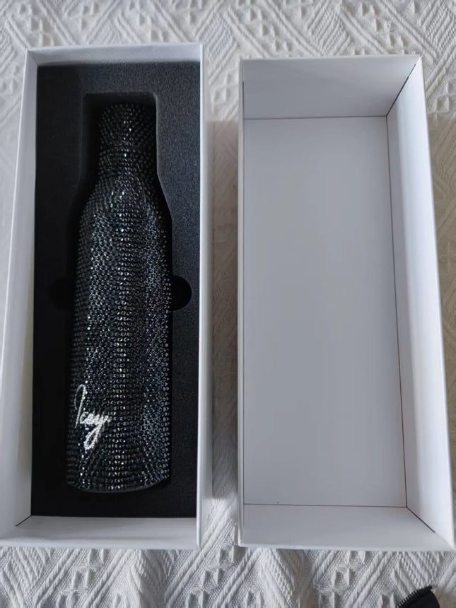 Wholesale Products Gifts Luxury Crystal Cup Double-wall Stainless Steel Vacuum Thermos Bottle, Sports Insulated Water Bottles