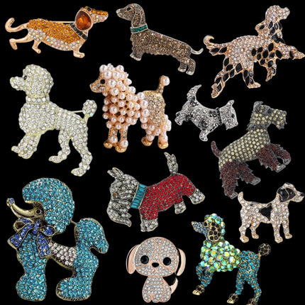 Baroque Luxury Beautiful Puppy Animal Design Brooch for Men and Women, JewelryAccessories, WeddingHolidayPartyCoupleSurpriseGift