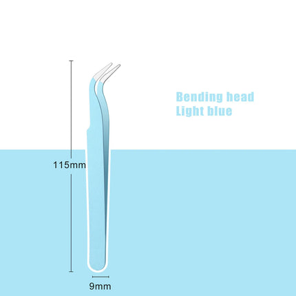 Colored Anti-Static Tweezers For Eyelash Extension Eyebrow Stainless Steel Set Beauty Precision Tweezers Makeup Kit Repair Tools