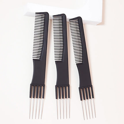 3PCS Professional Hair Dye Combs – Double-Sided Design, Stainless Steel Metal, Hair Styling Tool for Real Hair Wigs