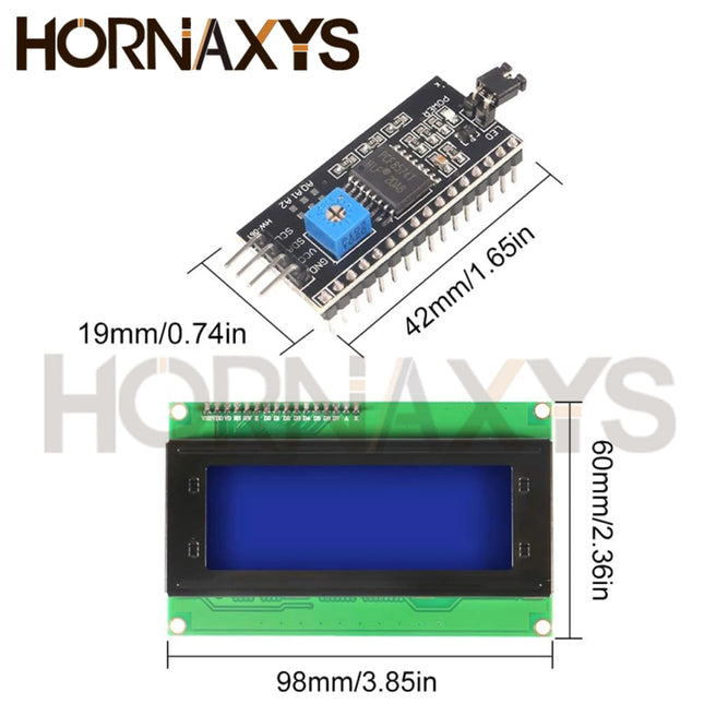LCD2004+I2C LCD2004 20x4 2004A Blue Green Screen Character LCD IIC Serial Interface Adapter Module  LCD2004