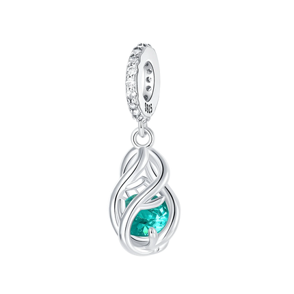 925 Sterling Silver Green Series Flower Tree Apple Pendant DIY Fine Beads Fit Original Charms Bracelet Women Jewelry Diy