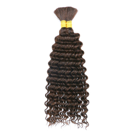Human Braiding Hair Deep Wave Bulk Human Hair 100g No Weft Human Hair Bundles Micro Human Braiding Hair for Boho Braids