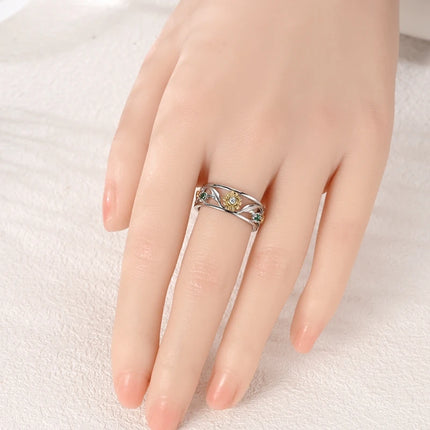 Rings For Women 100% 925 Sterling Silver Pink Heart Crown Star Moon Snowflake Zircon Rings Fashion Engagement Wedding Jewelry