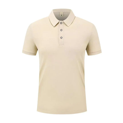 Summer Casual Sports Quick-drying Lapel Short-sleeved POLO Shirt 23 Solid Color Shirt Cycling Suit Fitness Suit For Men S-4XL
