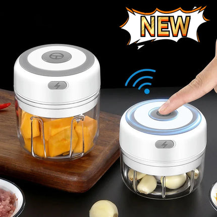 2026New Meat Grinder Electric Garlic Crusher Food Chopper Mini Garlic Press Vegetable Chopper Masher Machine USB Kitchen Gadgets