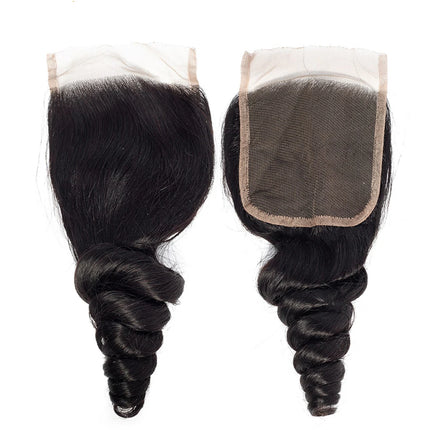 Yaki Straight 4x4 Closure Human Hair Brazilian Lace Closure Deep Curly Straight Body Wave Lace Closure Remy Human Hair Closure