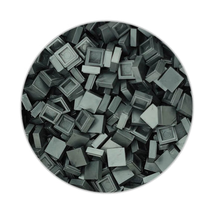 200/330/660pcs MOC Pixel Particles Plate Smooth 1x1 DIY Building Blocks Flat Square Bricks Halloween Christmas Children Toy 3070