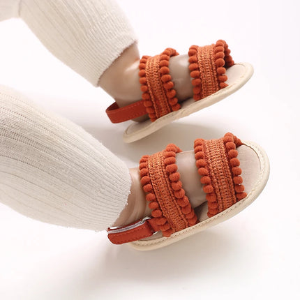 Baby Boys Girls Summer Sandals 0-12 Months First Walkers Soft Sole Breathable Casual Comfortable