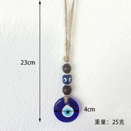 Evil Eye Wall Hanging Nazar House Protection Macrame Decor Rearview Mirror Pendant Lucky Eye Glass Evil Eye Gifts Turkish Eyes