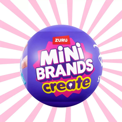 ZURU Mini Brands Create Disney DIY Blind Box Surprise Ball Miniature Toys Capsule Collectibles Snow Globe Style Unboxing Toy