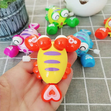 New Clockwork Toy  Cartoon Winding Creative Cute Lobster marine organisms Small Animal Gift