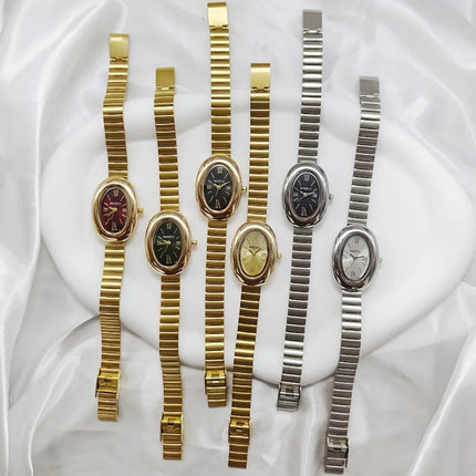 Famous Brand Women Gold Quartz Watch Luxury Ladies  Adjustable Stainless Steel Strap Wristwatches Gifts Reloj Mujer Dropshipping