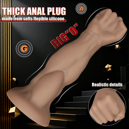 38cm Fist Hand Anal Plug Arm Dildo Vaginal Butt Dilator Deep Stimulator Anus Expander Big Dildo Masturbator Adult Anal Sex Toys