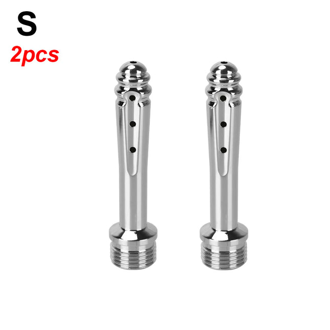 7 Holes Metal Anal Washer Nozzles Butt Plug for Women Vaginal Shower Men Anus Cleaner Enema Douche Medical Sex Toys Couple Games