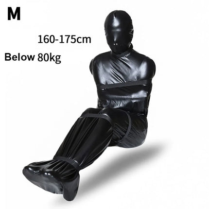 Restrained Sleeping Bag Binding Imprisoned Clothes Mummy Bondage Bag Full Coated Arm Bag  For Role-playing Game Experience Set
