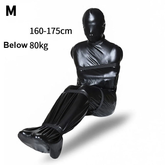 Restrained Sleeping Bag Binding Imprisoned Clothes Mummy Bondage Bag Full Coated Arm Bag For Role-playing Game Experience Set