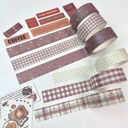MINKYS 6pcs/lot Kawaii Decorative Tape Set Cute Bear Washi Tape Pack School Stationery