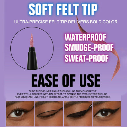 Pearlescent Eyeliner Stick Pen Glitter Eyes Shadow Waterproof Quick-dry Gold Eye Liner Shiny High-gloss Cosmetics Beauty Makeup