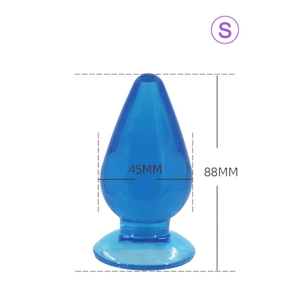 Big Anal Beads 7.5cm Soft Prostate Massager Anal Plug Huge Size Anus Stimulator ButtPlugs Erotic Sex Toys For Man Woman Shop