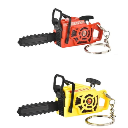 Mini Chainsaw Keychain Stress Relief Toy for Keys Backpack Bag Realistic Chainsaw Toy Funny Gadget Chainsaw Key Ring Gift