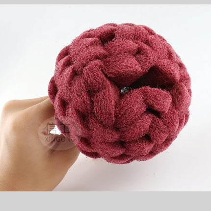 Mushroom-shaped Bacter Cloth Grinding Head with Handle, Nylon Fiber Polishing Wheel, Rust Removal and Grinding Tool
