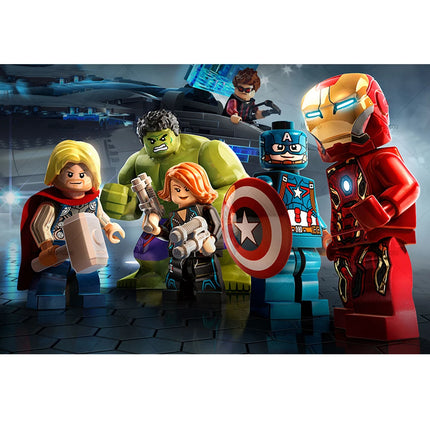 Marvel Superhero Photography Backdrop Banner Avengers Theme Party Kids Birthday  Party Studio Room Decor Custom Background