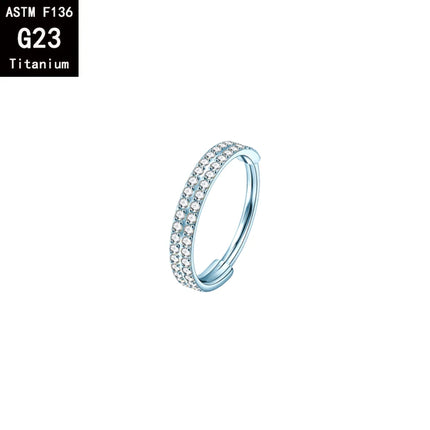 G23 Titanium ASTM F136 Nose Rings Piercing Hoop Earrings For Women Septum Nose Ring Clicker piercing Set  Body Jewelry