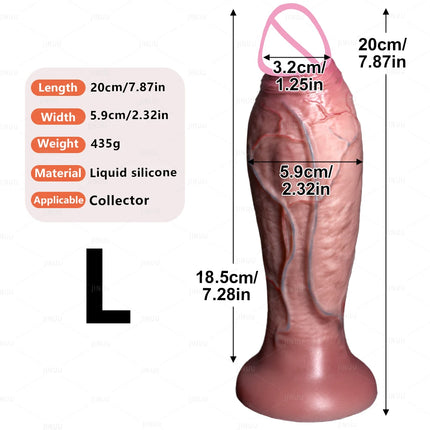 3Sizes Advanced Realistic Soft Dildo Big Thick Fake Penis Silicone Cock Woman Man Vagina Anal Masturbation Suction Cup Sex Toys