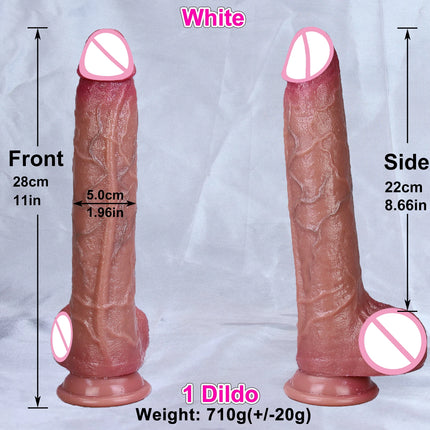 Realistic Soft Silicone White Dildo Artificial Penis Male Genitals Woman Anal Adult Toys Vaginal Masturbation Suction Cup Dick