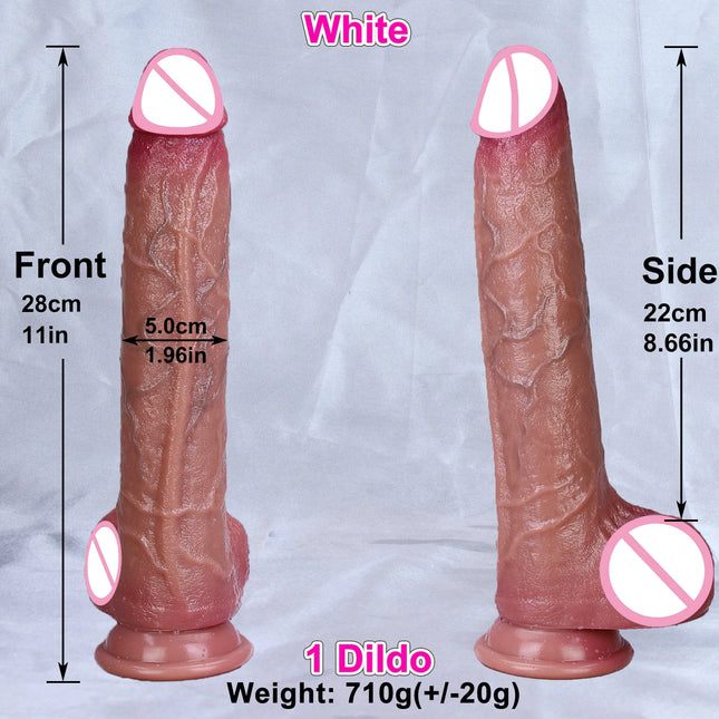 Realistic Soft Silicone White Dildo Artificial Penis Male Genitals Woman Anal Adult Toys Vaginal Masturbation Suction Cup Dick