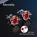 Silver Red Color / 0.1ct(3mm)x 2pcs-box