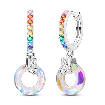 925 Sterling Silver Earrings Women 2025 Jewelry Hoop Ear Studs Sparkling Pave Earring Wedding Gift For Anniversary