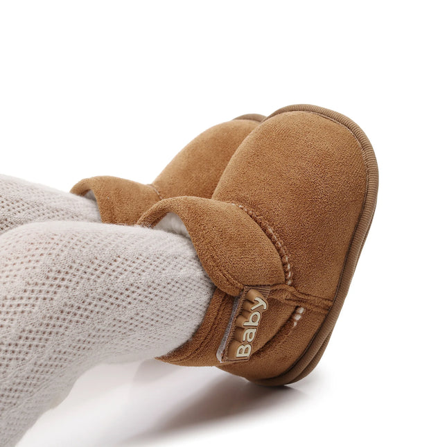 0-18Month Newborn Baby Girls Boys Winter Snow Boots Toddler Warm Plus Fleece Ankle Boots Non-slip Thickened Shoes